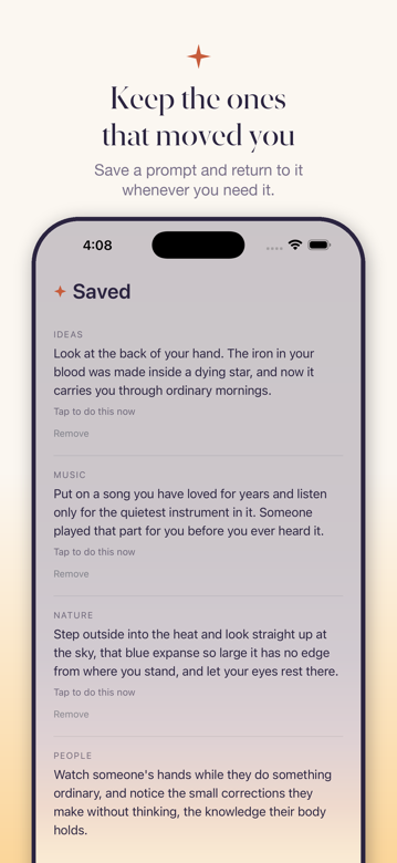 Saved invitations